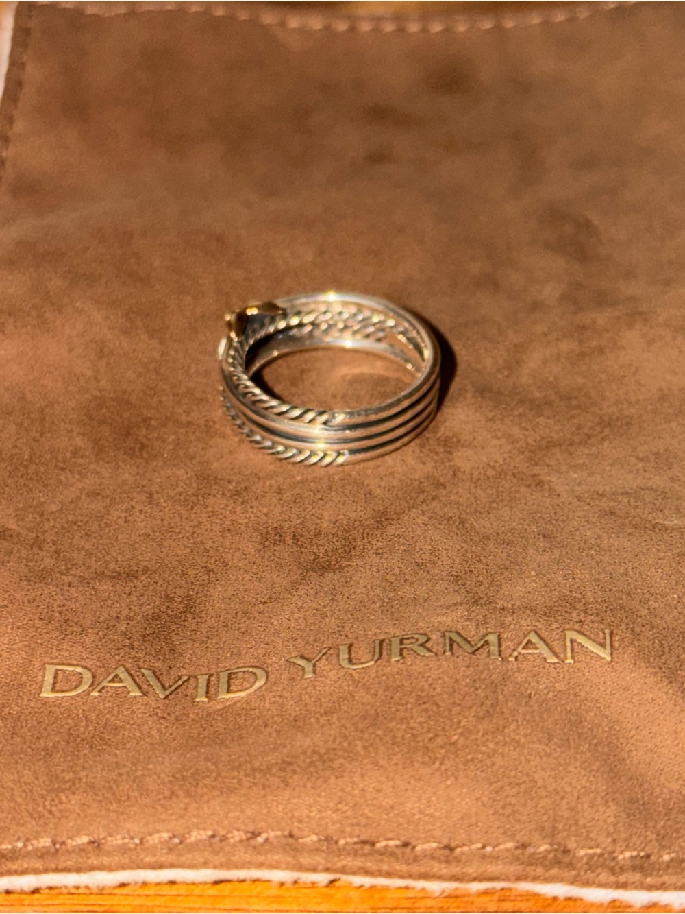 David Yurman X Crossover Ring - Size 8 - Authentic - Picture 11 of 15